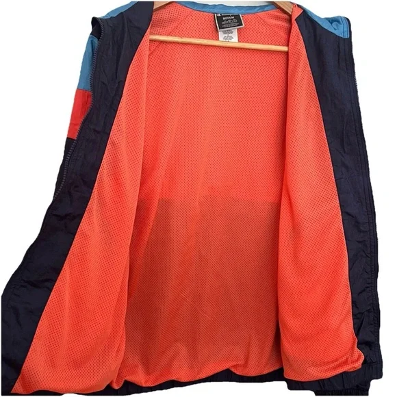 Champion Colorblock 90s Y2K Windbreaker Full Zip Jacket Adult Medium Nylon Retro - Picture 7 of 13